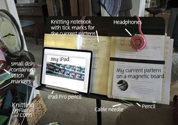 Manhasset 48CA music stand, knitting stand