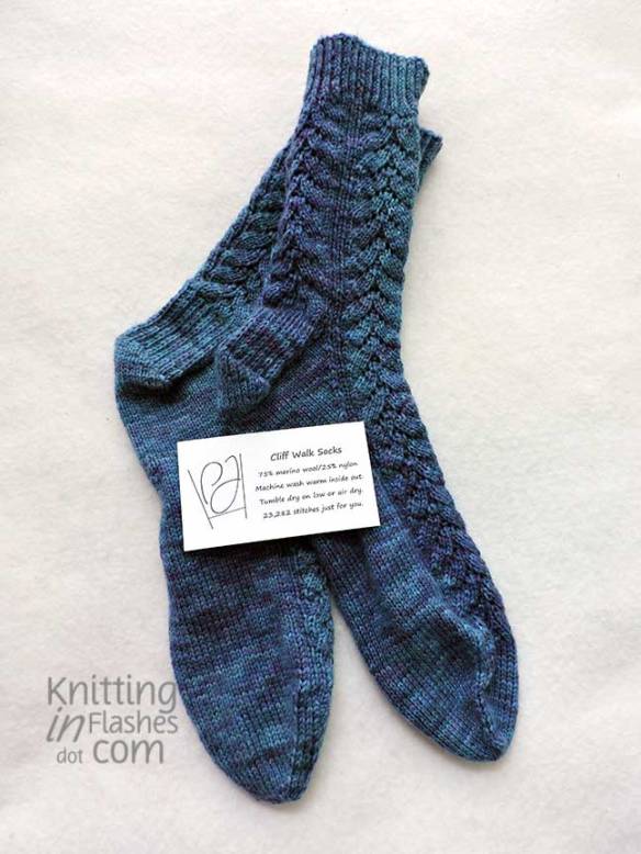 Cliff Walk socks finished