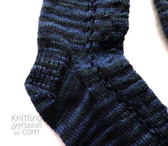 texture of Luminary sock leg