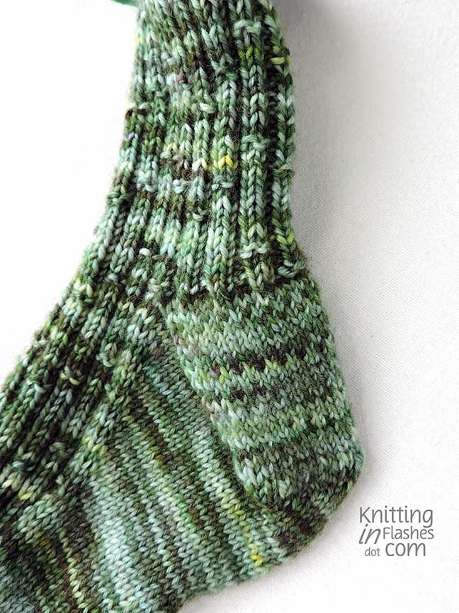 hand-dyed yarn, bamboo sock pattern